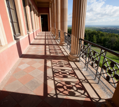 Die Außenstelle der Max Slevogt-Galerie im Schloss „Villa Ludwigshöhe“