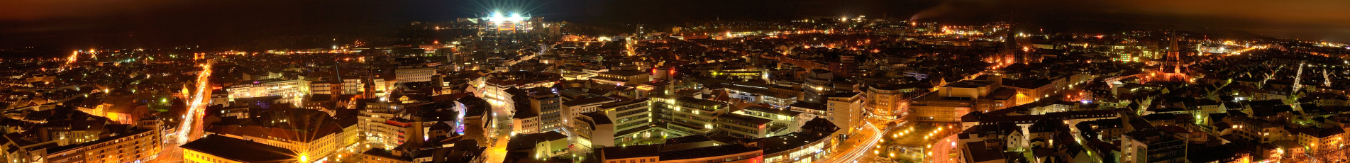 Kaiserslautern bei Nacht