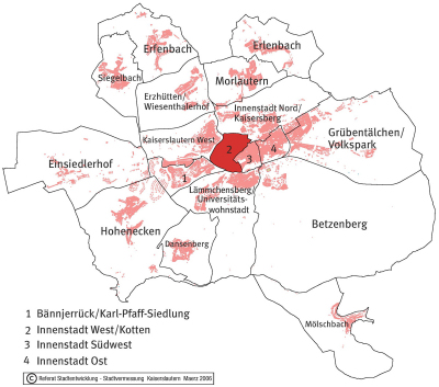 Der Ortsbezirk Kotten auf der Stadtkarte