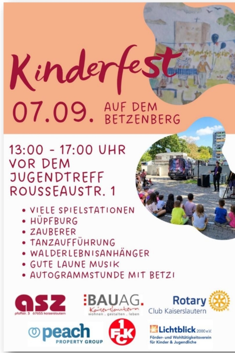 Das Plakat des Kinderfests 