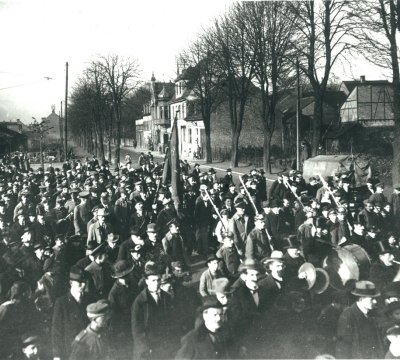 Ein Demonstrationszug.