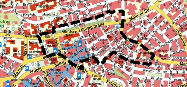 Sanierungsgebiet Altstadt, Gebietsabgrenzung