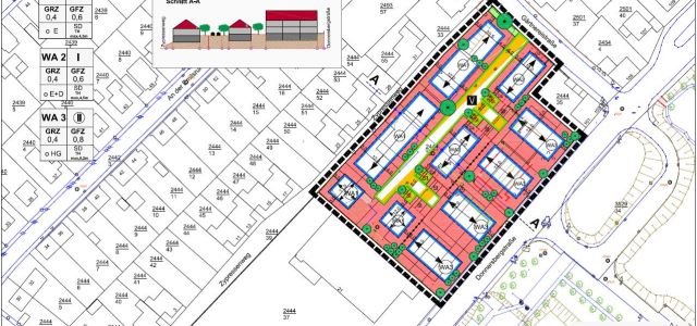 Lageplan ehem. Stadtgaertnerei