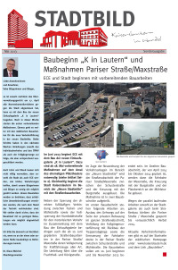 Eine Ausgabe des Stadtbildes, der über den Baubeginn 