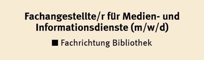 Fachangestellte/r für Medien- und Informationsdienste: Fachrichtung Bibliothek 