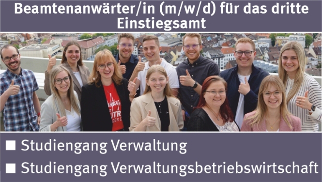 Beamtenanwärter/in (m/w/d) für das dritte Einstiegsamt 