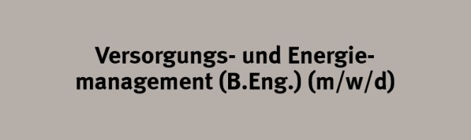 Versorgungs- und Energiemanagement (B.Eng.) 