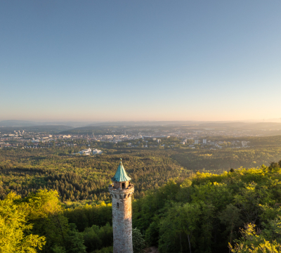 Aerial view of Humberg Tower