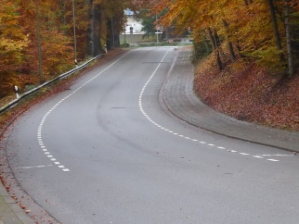 Schutzstreifen für Radfahrer im Straßenraum